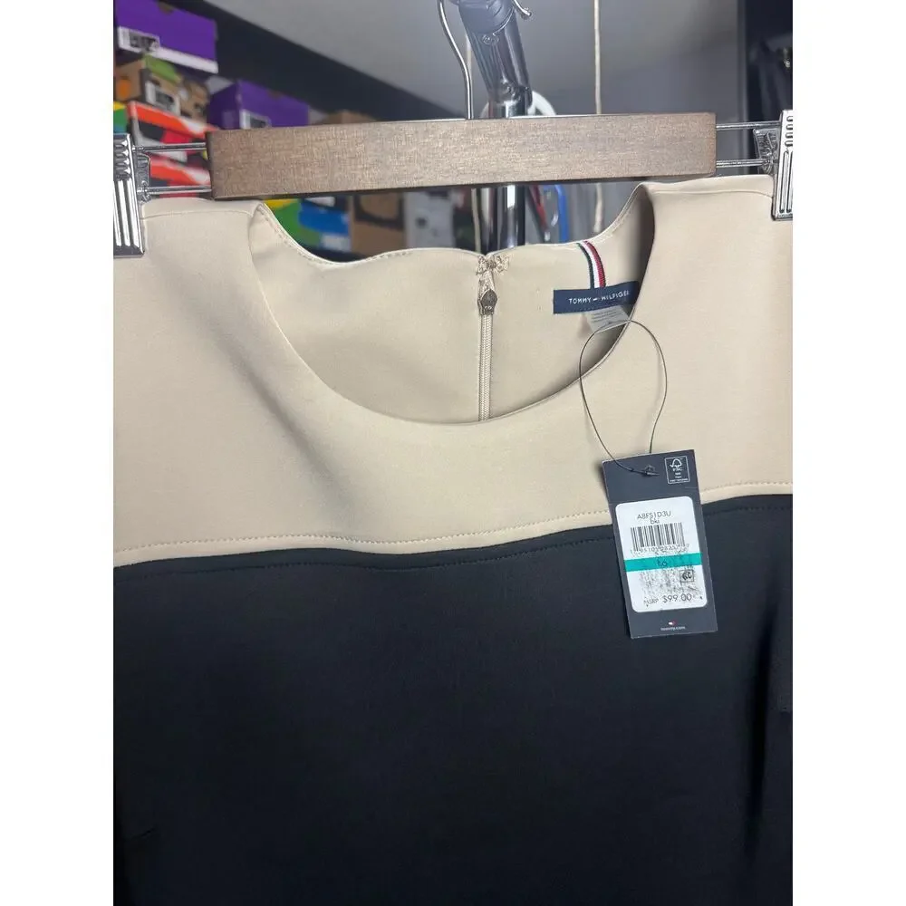 Tommy Hilfiger Colorblocked Jersey Dress Size 16 - Picture 4 of 11